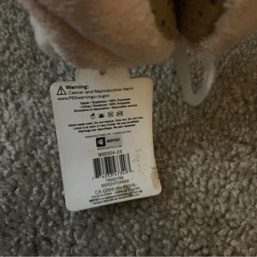 Densley & co plush slipper size 13-1 new